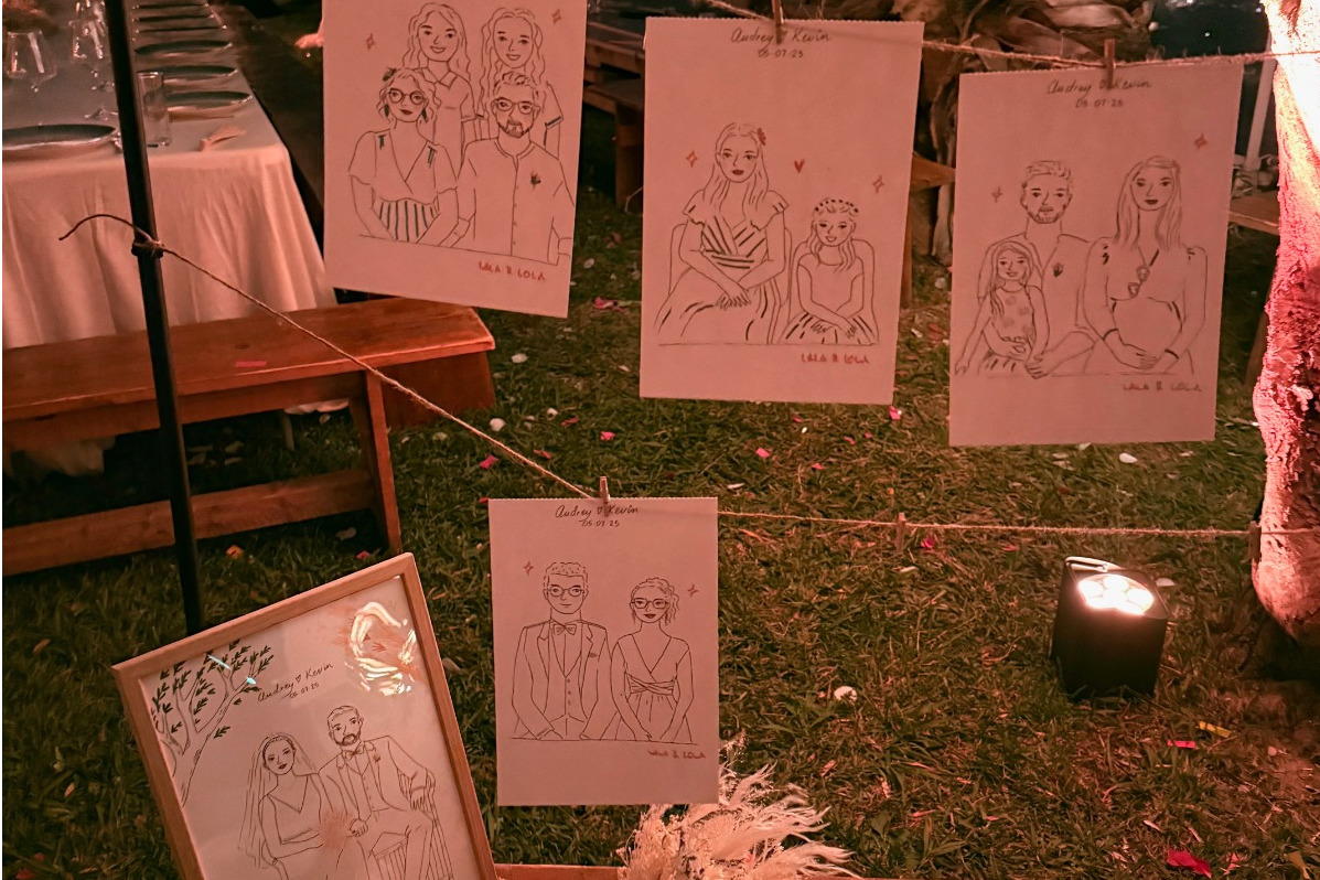 Live-painting mariage : une tendance en vogue